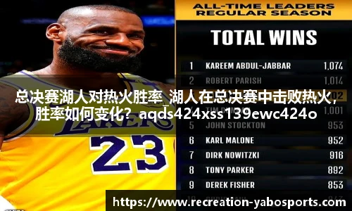 总决赛湖人对热火胜率_湖人在总决赛中击败热火，胜率如何变化？aqds424xss139ewc424ooiu139